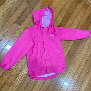 Toddler girls North Face raincoat shell